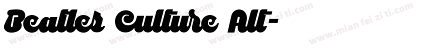 Beatles Culture Alt字体转换